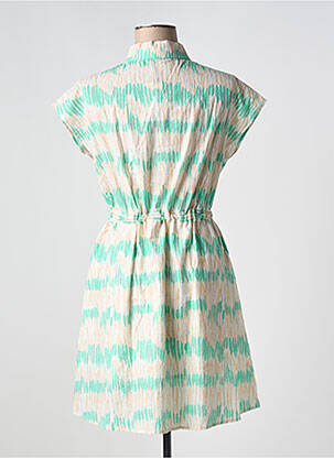 Rochie midi imprimeu fantezie mâneci scurte verde IT HIPPIE femeie