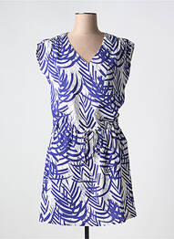 Rochie scurtă mâneci scurte mâneci scurte albastru BY ONE femme