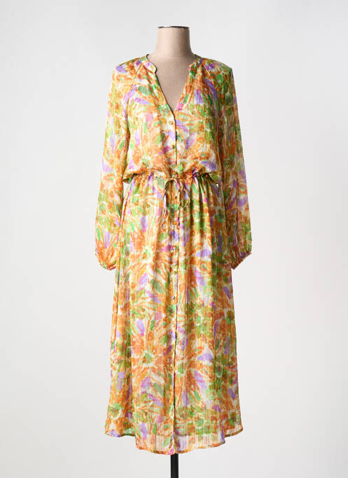 Rochie midi portocaliu IVIVI femeie