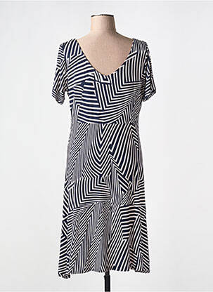 Rochie midi mâneci scurte mâneci scurte albastru MARBLE femeie
