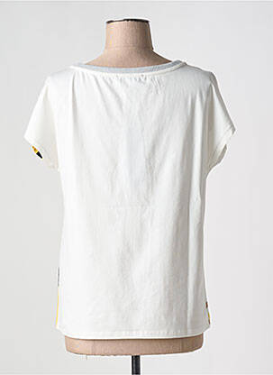 Tricou serigrafie cu strasuri mâneci scurte galben BETTY BARCLAY femeie
