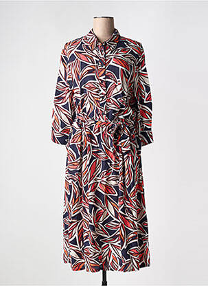 Rochie midi imprimeu floral mâneci lungi albastru BETTY BARCLAY femeie
