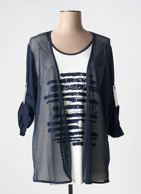 Top albastru FRANK WALDER femeie