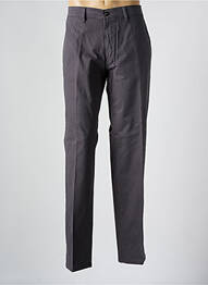 Pantalon chino țesătură poplin mărime normală gri PIONIER homme