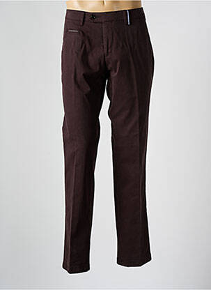 Pantalon chino țesătură poplin mărime normală maro DIGEL bărbat
