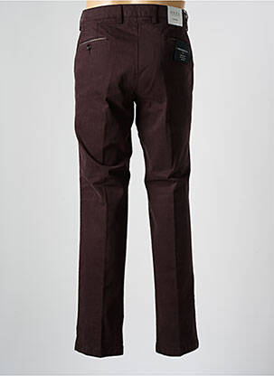 Pantalon chino țesătură poplin mărime normală maro DIGEL bărbat