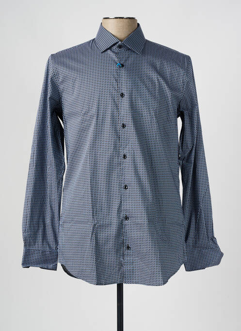 Cămașă cu mâneci lungi imprimeu fantezie albastru PIERRE CARDIN homme