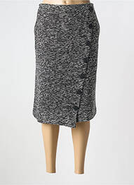 Fustă midi croială dreaptă negru MARBLE femme