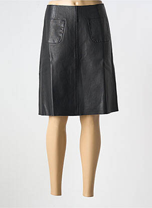 Fustă midi talie cu cleme negru MORE & MORE femeie