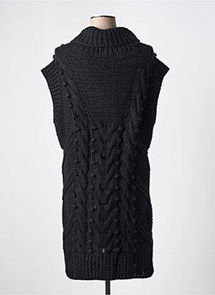 Rochie pulover strânsă pe partea de jos mâneci scurte negru JENSEN femeie