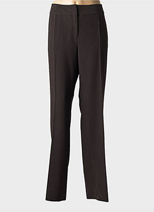 Pantalon drept talie cu cleme mărime normală maro LUISA VIOLA femeie