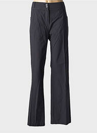 Pantalon drept talie cu cleme talie înaltă gri JENSEN femme