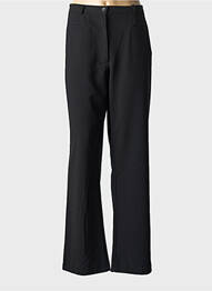 Pantalon drept țesătură crep talie înaltă negru JENSEN femme