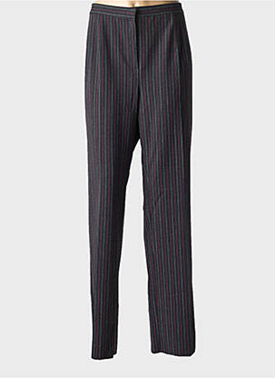 Pantalon drept talie cu cleme talie înaltă gri LUISA VIOLA femeie
