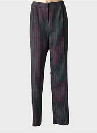 Pantalon drept talie cu cleme talie înaltă gri LUISA VIOLA femeie