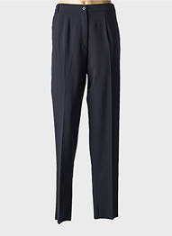 Pantalon drept talie cu cleme talie înaltă albastru C-B LINE WEAR femeie