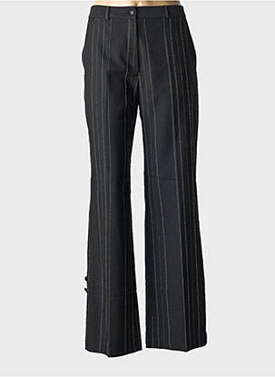 Pantalon evazat talie cu cleme talie înaltă negru CERO femeie