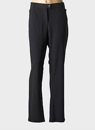 Pantalon drept talie cu cleme mărime normală negru JENSEN femeie