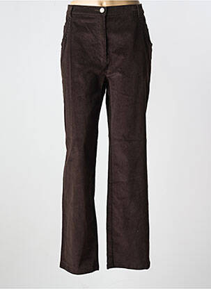 Pantalon drept elasticitate mărime normală maro FELINO femeie