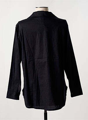 Cămașă croială cambrată mâneci lungi negru GLOSSY femeie