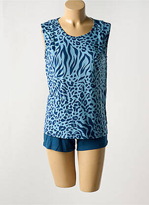 Pijamale scurte albastru MASSANA femeie