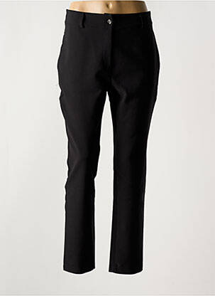 Pantalon slim țesătură poplin mărime normală negru HALOGENE femeie
