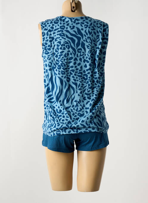 Pijamale scurte albastru MASSANA femeie