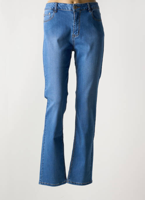 Blugi cu croială evazată albastru KY CREATION femeie