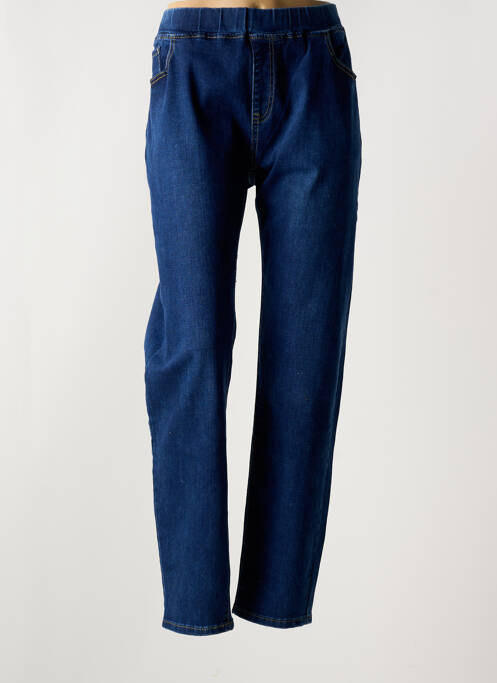 Blugi cu croială dreaptă albastru VOGGO femeie