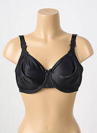Sutien efect material satinat sutien cupe întregi cu decolteu înalt negru CHANTELLE femme