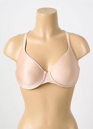 Sutien efect material satinat top sutien modelat culoare piersică CHANTELLE femeie