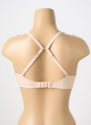Sutien efect material satinat top sutien modelat culoare piersică CHANTELLE femeie