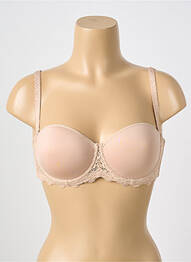 Sutien efect material satinat sutien balconet cu decolteu înalt piele SIMONE PERELE femme