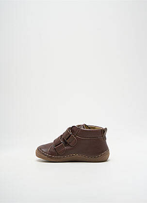 Adidași material neted vârf rotund maro FRODDO băiat