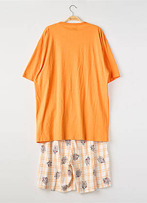 Pijama țesătură jerseu portocalie COUP DE COEUR femeie