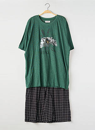 Pijama pantaloni scurți verde MASSANA bărbat