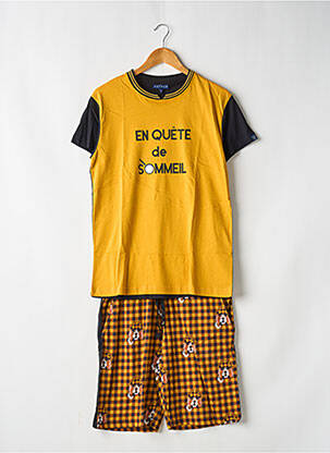 Pijama pantaloni scurți galben ARTHUR bărbat