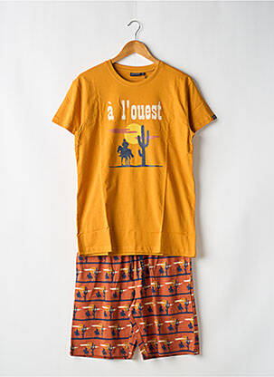 Pijama pantaloni scurți galben ARTHUR bărbat