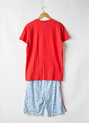 Pijama pantaloni scurți roșu ARTHUR bărbat