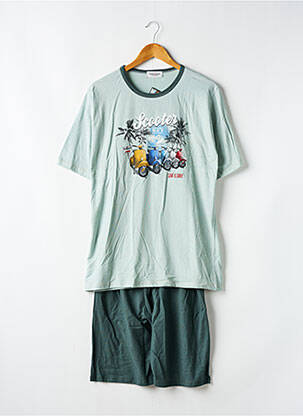 Pijamale scurte verde MASSANA bărbat