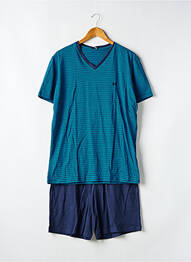Pijamale scurte imprimeu dungi albastru HOM homme
