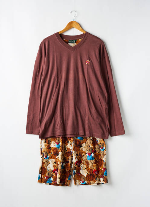 Pijamale scurte maro ARTHUR bărbat