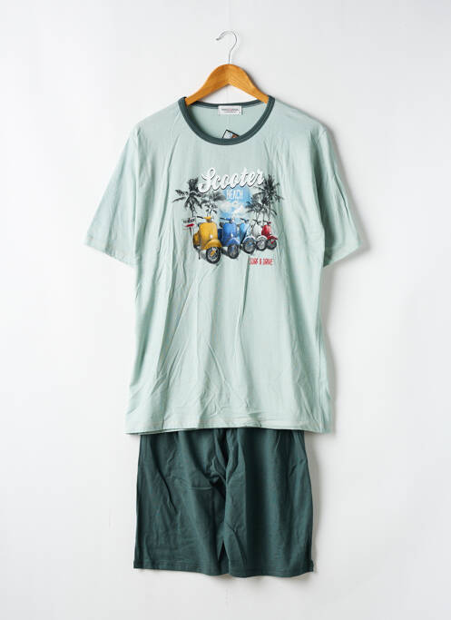 Pijamale scurte verde MASSANA bărbat