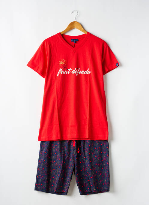 Pijamale scurte roșu ARTHUR bărbat