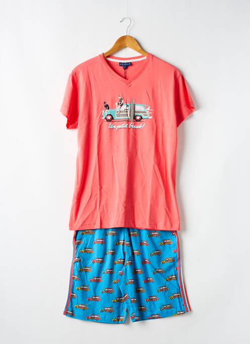 Pijamale scurte portocaliu ARTHUR bărbat