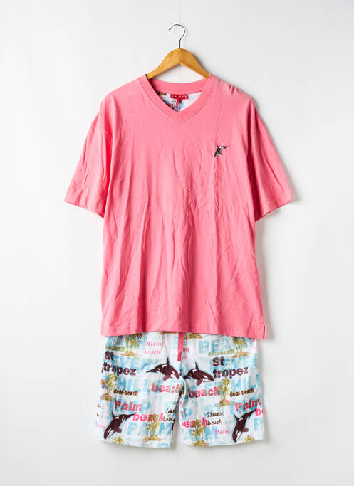 Pijamale scurte roz ARTHUR bărbat