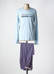 Pijama serigrafie albastru ARTHUR homme