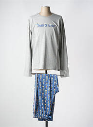 Pijama guler rotund gri ARTHUR homme