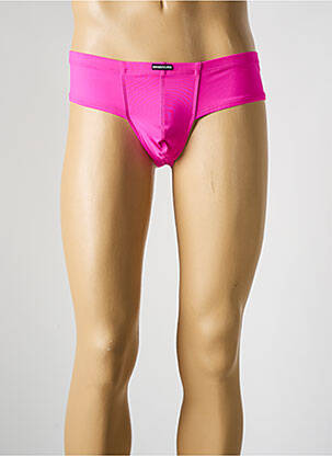 Boxer efect material satinat roz MANSTORE bărbat