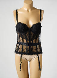 Corset/jartieră cu armatură negru MILLESIA femme